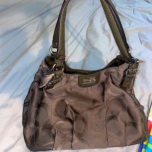 Authentic Grey Coach Purse